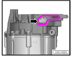 Volkswagen ID.4. Removing and installing power and control electronics for electric drive at rear