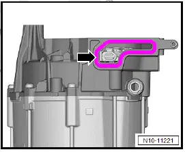 Volkswagen ID.4. Removing and installing power and control electronics for electric drive at rear