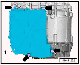 Volkswagen ID.4. Removing and installing power and control electronics for electric drive at rear