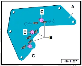Volkswagen ID.4. Removing and installing power and control electronics for electric drive at rear