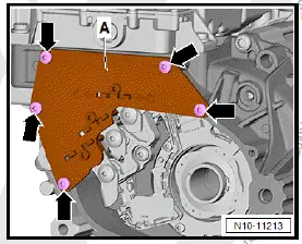 Volkswagen ID.4. Removing and installing power and control electronics for electric drive at rear