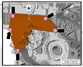 Volkswagen ID.4. Removing and installing power and control electronics for electric drive at rear