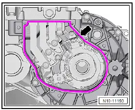 Volkswagen ID.4. Removing and installing power and control electronics for electric drive at rear