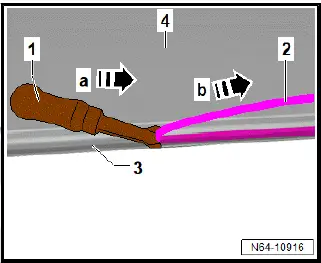 Volkswagen ID.4. Preparing body flange for installing