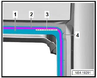 Volkswagen ID.4. Preparing body flange for installing