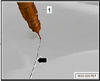 Volkswagen ID.4. Preparing plastic repair