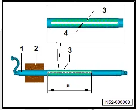 Volkswagen ID.4. Preparing rear lid drive unit VX69/rear lid drive unit 2 VX77 for disposal