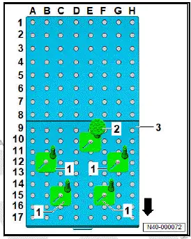 Volkswagen ID.4. Preparing scissor-type assembly platform