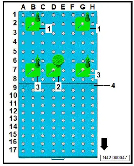Volkswagen ID.4. Preparing scissor-type assembly platform