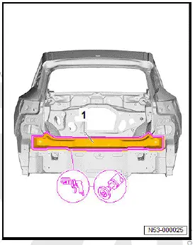 Volkswagen ID.4. Renewing rear cross member
