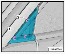 Volkswagen ID.4. Removing and installing trim panel for A-pillar