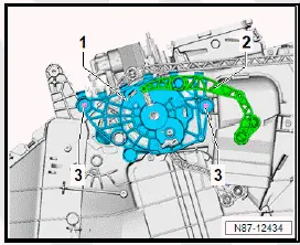 Volkswagen ID.4. Removing and installing actuator for left air distribution flap