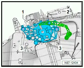 Volkswagen ID.4. Removing and installing actuator for left air distribution flap