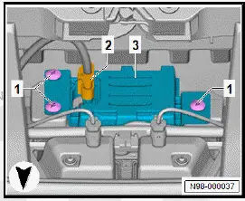 Volkswagen ID.4. Removing and installing adaptive cruise control unit [J428] 