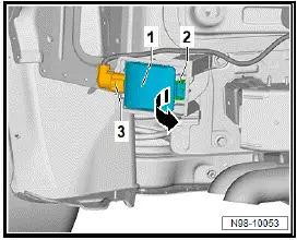 Volkswagen ID.4. Removing and installing lane change assist control unit [J769]/[J770]
