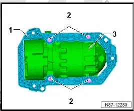 Volkswagen ID.4. Detaching/attaching air conditioner compressor [VX81] from/to bracket 