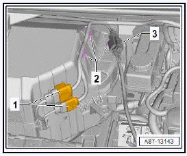 Volkswagen ID.4. Removing and installing air intake box of heater and air conditioning unit