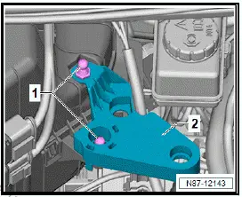 Volkswagen ID.4. Removing and installing air intake box of heater and air conditioning unit