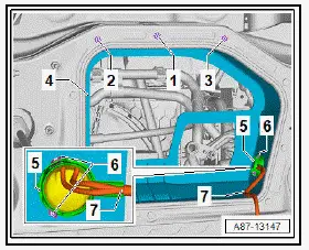 Volkswagen ID.4. Removing and installing air intake cowling