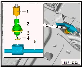 Volkswagen ID.4. Removing and installing anti-roll bar