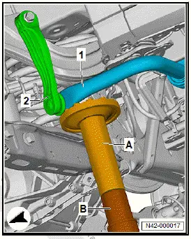Volkswagen ID.4. Removing and installing anti-roll bar