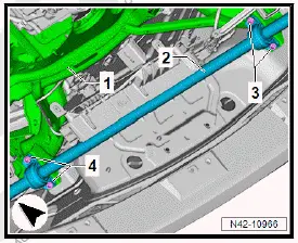 Volkswagen ID.4. Removing and installing anti-roll bar