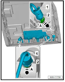 Volkswagen ID.4. Removing and installing anti-theft alarm sensor [G578] 