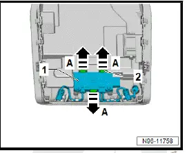 Volkswagen ID.4. Removing and installing anti-theft alarm sensor [G578] 