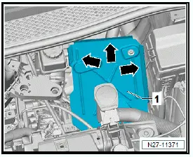 Volkswagen ID.4. Removing and installing battery [A] 