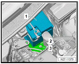 Volkswagen ID.4. Removing and installing battery [A] 