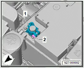 Volkswagen ID.4. Removing and installing battery [A] 