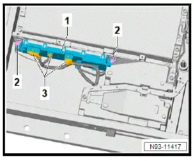 Volkswagen ID.4. Removing and installing battery regulation control unit J840 