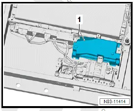 Volkswagen ID.4. Removing and installing battery regulation control unit J840 