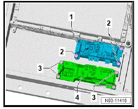 Volkswagen ID.4. Removing and installing battery regulation control unit J840 