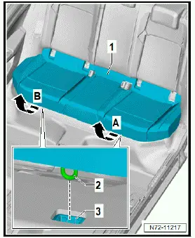 Volkswagen ID.4. Removing and installing bench seat/individual seats