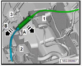 Volkswagen ID.4. Removing and installing Bowden cable 