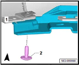 Volkswagen ID.4. Removing and installing bracket for front spoiler