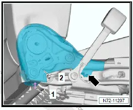 Volkswagen ID.4. Removing and installing inner seat trim