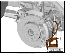Volkswagen ID.4. Removing and installing brake caliper