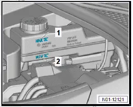 Volkswagen ID.4. Firmly depress brake pedal several times with vehicle stationary so that the brake pads/linings are properly seated in their normal operating position.
