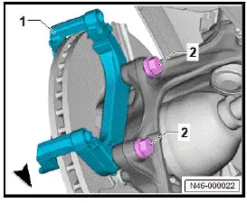 Volkswagen ID.4. Removing and installing brake disc