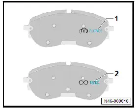 Volkswagen ID.4. For directional brake pads