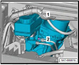 Volkswagen ID.4. Removing and installing brake servo [NX6], right-hand drive vehicles