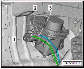 Volkswagen ID.4. Removing and installing brake servo [NX6], right-hand drive vehicles