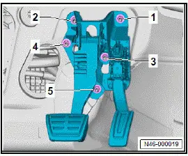 Volkswagen ID.4. Removing and installing brake servo [NX6], right-hand drive vehicles