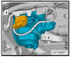 Volkswagen ID.4. Removing and installing brake servo [NX6], right-hand drive vehicles