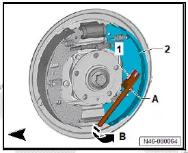 Volkswagen ID.4. Removing and installing brake shoes