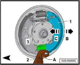 Volkswagen ID.4. Removing and installing brake shoes