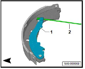 Volkswagen ID.4. Removing and installing brake shoes