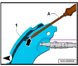 Volkswagen ID.4. Removing and installing brake shoes